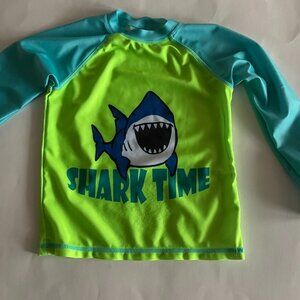Kids Shark Rash Guard Swim Top